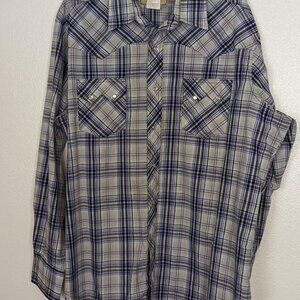 Wrangler Men's Western Shirt Size XL